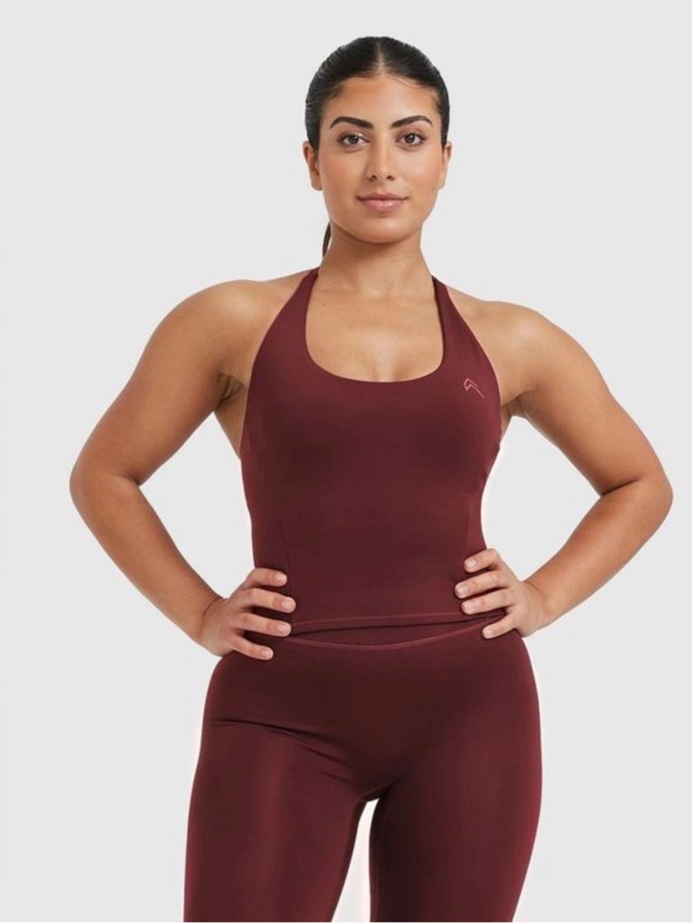 Owner active halter crop top size Small